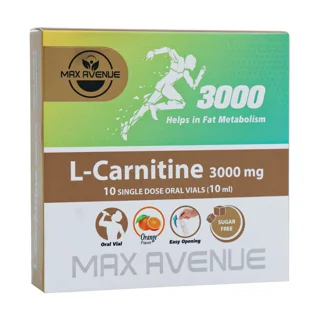 ویال ال کارنیتین 3000 میلی گرم مکس اونیو 10 عدد