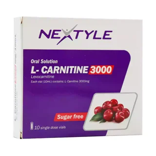ویال ال کارنیتین 3000 میلی گرم نکستایل 10 عدد
